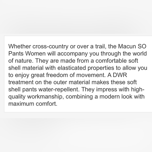 Mammut Macun Hiking Women's Classic Black Straight Leg Pants - Picture 8 of 15